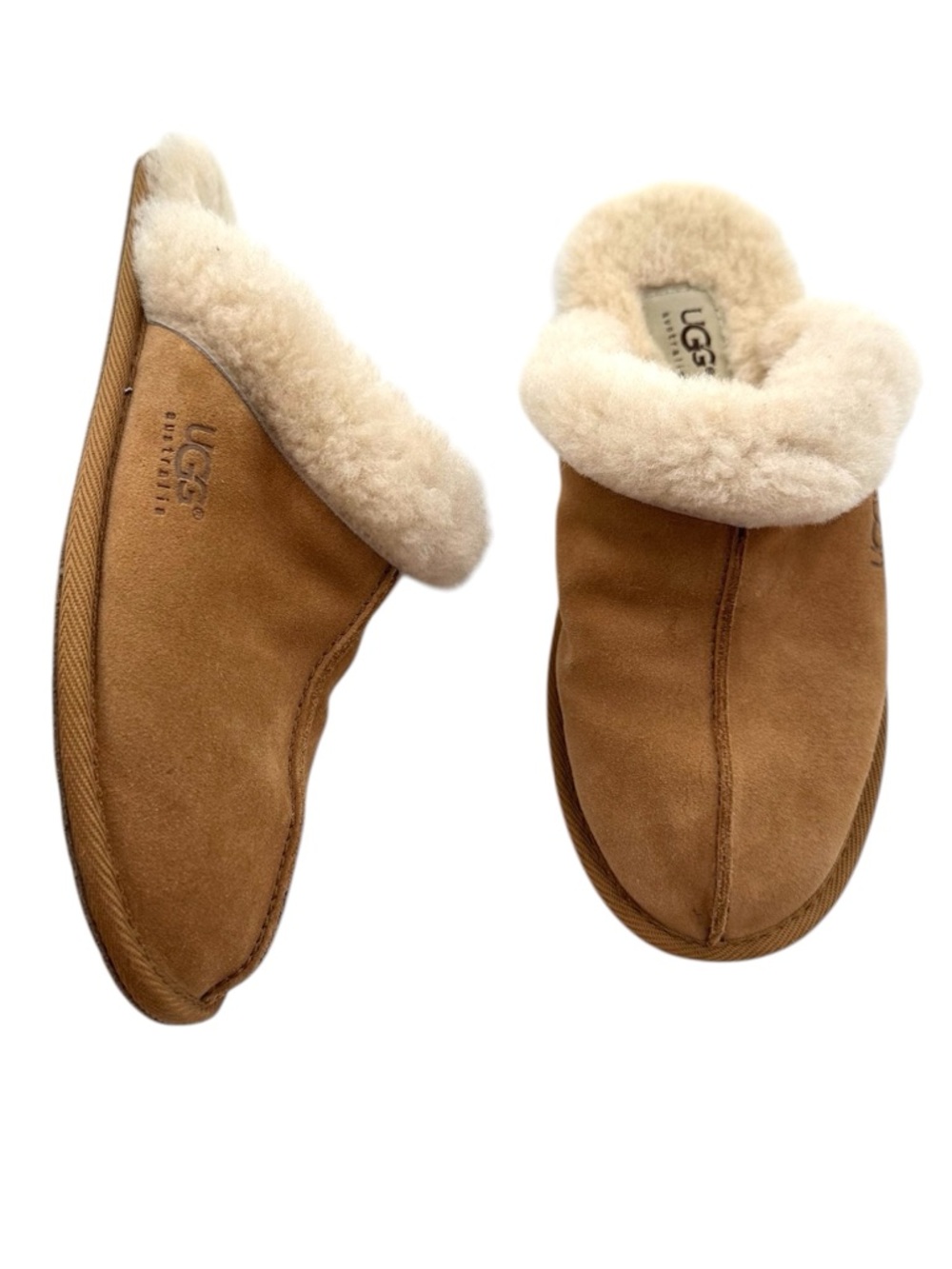 UGG Scuffette II Light Brown Chestnut Slip-on Slippers Women's Size 6